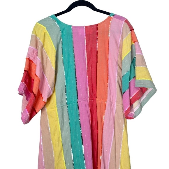Sundress Deva Maxi Striped & Sequin Rainbow Dress - Picture 7 of 9